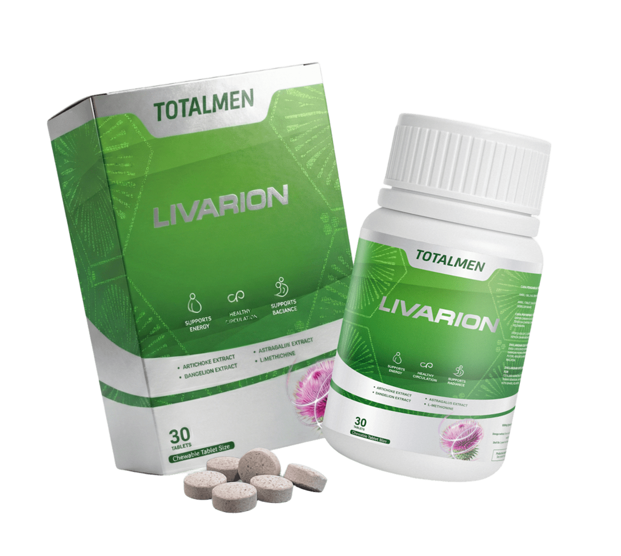 Totalmen Livarion — kotak & botol